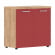 Шкаф с глухими малыми дверьми и топом Torr LUX TLLC 85.1 Дуб Бофорд Красный_542445