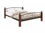 Кровать Вероника Lux Plus 1200х2000 Коричневая_133180