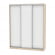 Шкаф-купе B-230х180х60-1(ДСС-Белый-D9D9D9)_355891