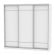 Шкаф-купе B-230х235х60-1(Белый-D7D7D7)_356328
