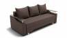 Диван Квадро-1 ПБ (ЗР) Цвет фасада: Коричневый; Тип: Прямой; Материал фасада: Металл/Велюр_845330