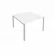 Переговорный стол (1 столешница) Metal System Б.ПРГ-1.2 Белый/Серый_243248