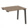 Оникс Вуд Стол-приставка OW.SPR-1.8 Дуб Аризона/Дуб Темный/Металл Антрацит 980*800*750 _4457017