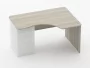 Стол угловой под встроенную тумбу Glassy 1.141.14Пр Дуб сантана светлый_54253