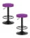 Табурет барный DOBRIN BRUNO BLACK (фиолет велюр (MJ9-58)) 2 шт_3636504