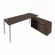 Рабочая станция на П-образном м/к с опорной тумбой правая Metal System Б.РС-СТС-2.5 Пр Венге/Серый_242537