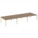 Оникс Вуд Рабочая станция OW.D.RS-6.4.8 Дуб Аризона/Дуб Светлый/Металл Белый 4740*1635*750 _4464672