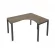 Стол письменный METAL SYSTEM Б.СА-3 Пр Вяз/Антрацит_237470