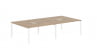 Бенч-система 4-местная EDIS EUWST 3116 Дуб Денвер светлый Белый_3634556