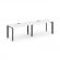Стайл Проджект Рабочая станция односторонняя SN-59P.ORS-002 Белый/Металл Черный/Черный Заглушка 2360 _3812741