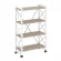 Стеллаж на колесных опорах - 4 полки LOFT  VR.L-MST.K-4.8 Металл белый Дуб Аттик_227415